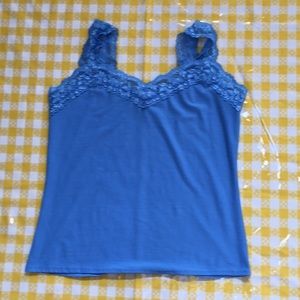 Blue lightweight tank top